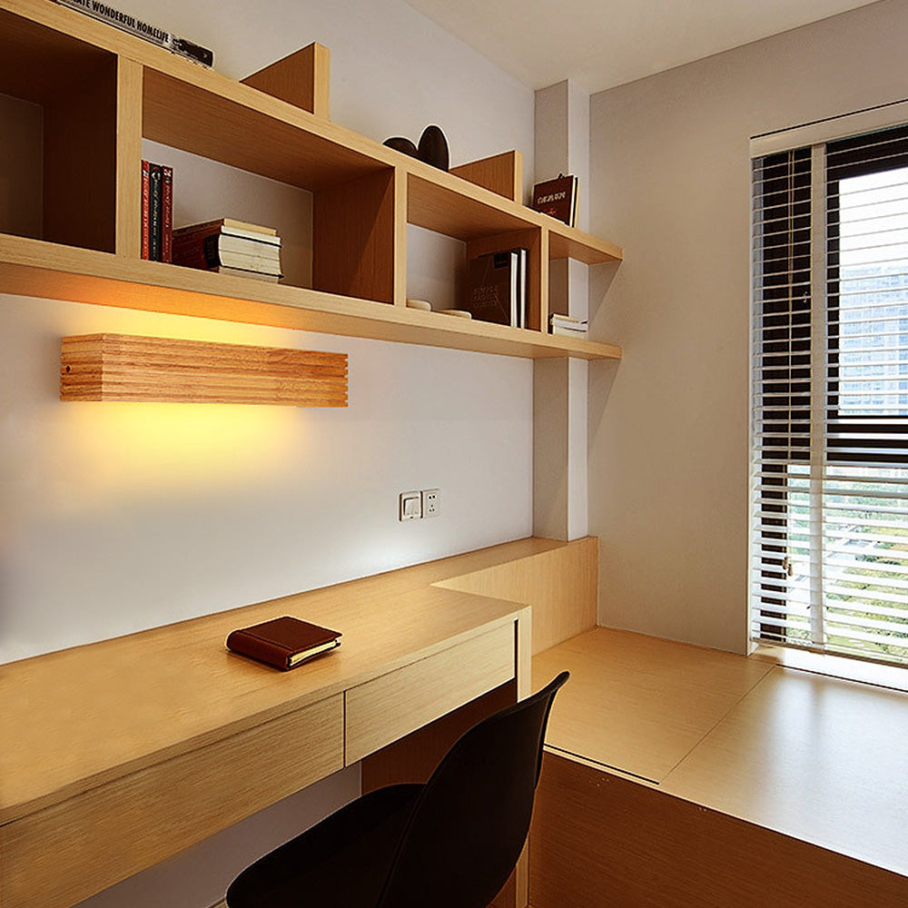 Wooden Minimalist LED Wall Lamp