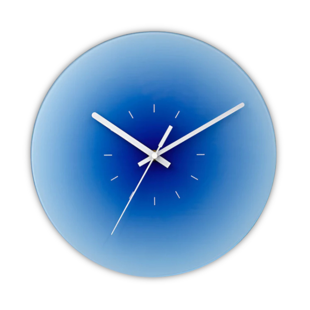 Sunset Gradient Glass Wall Clock