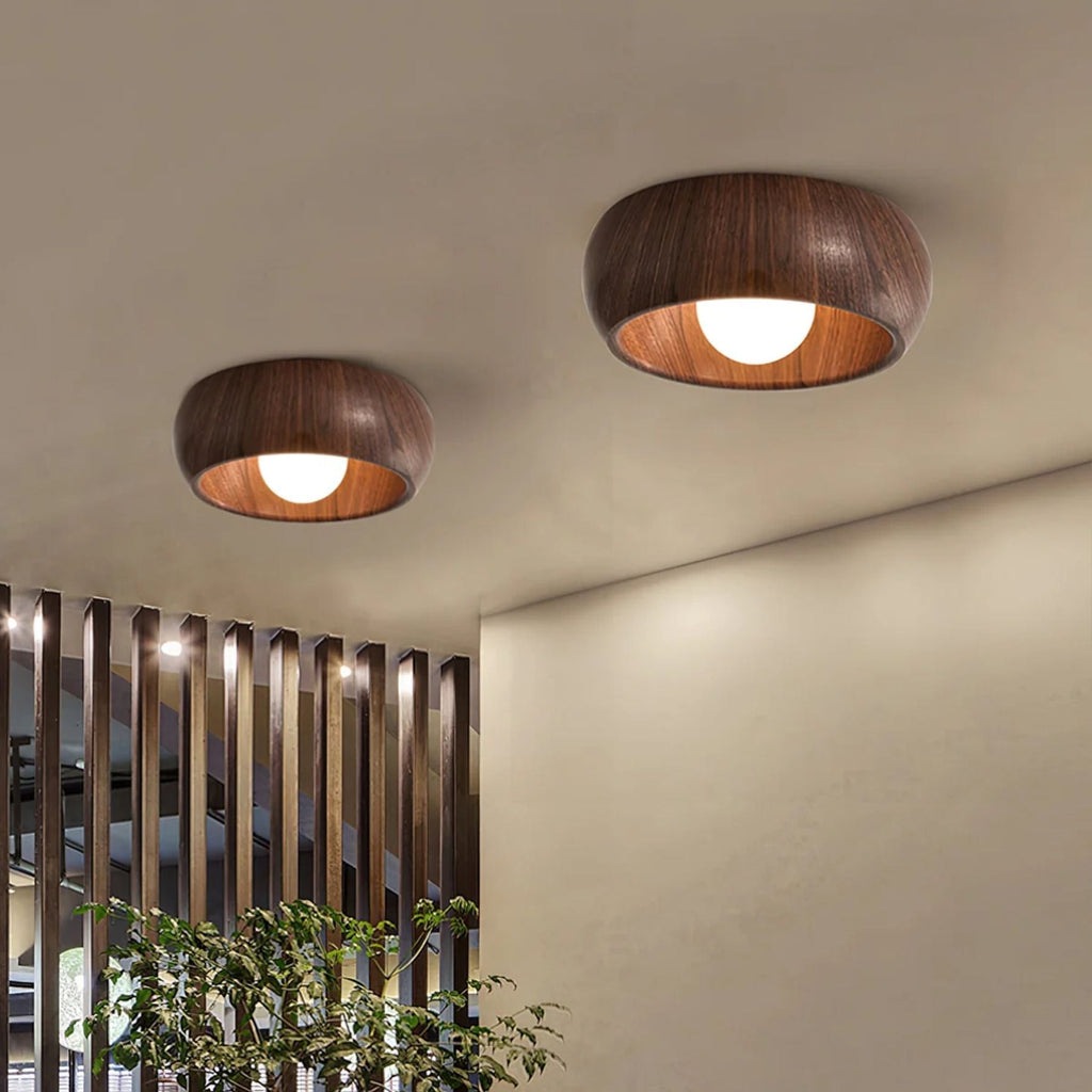 Albanora Wooden LED Ceiling Lamp