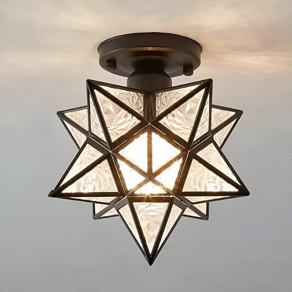 Xelio Geometric Star Ceiling Lamp
