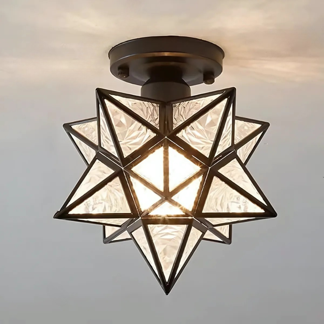 Xelio Geometric Star Ceiling Lamp