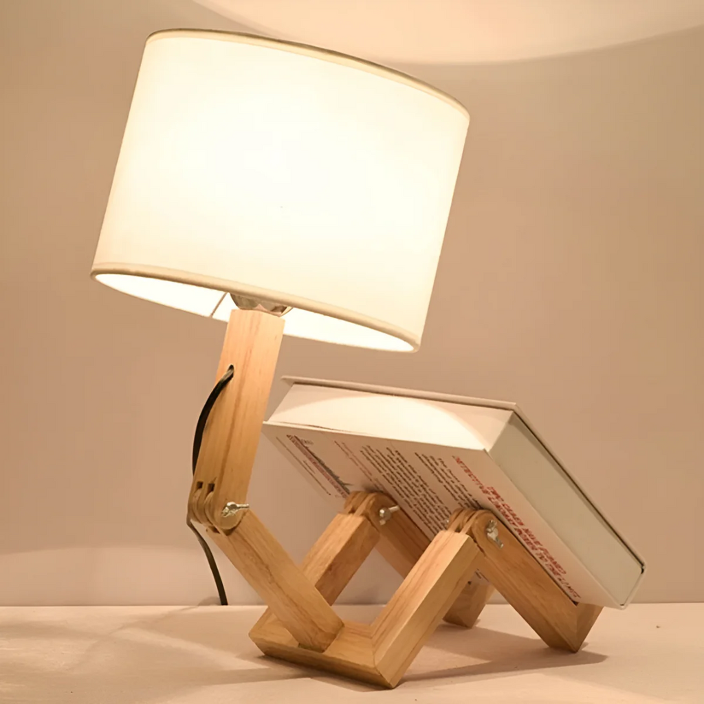 Rilna Flexible Wooden Table Lamp