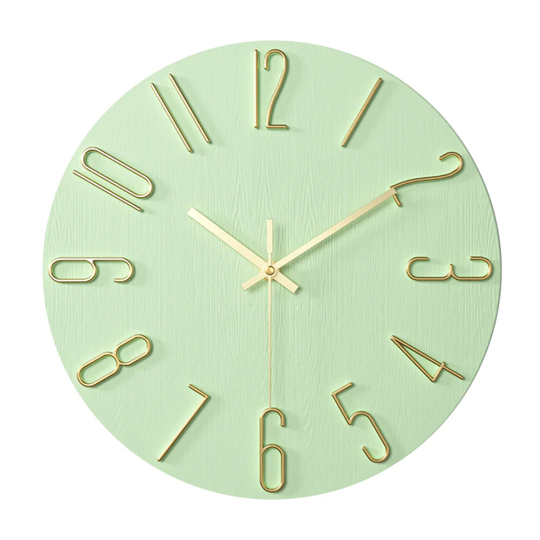 Noble Minimalist Gold Wall Clock