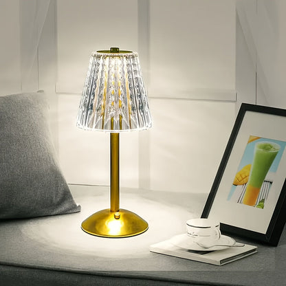 Crystal Touch Rechargeable Table Lamp