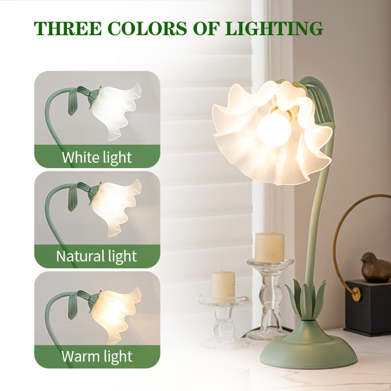 Floral USB Decorative Table Lamp
