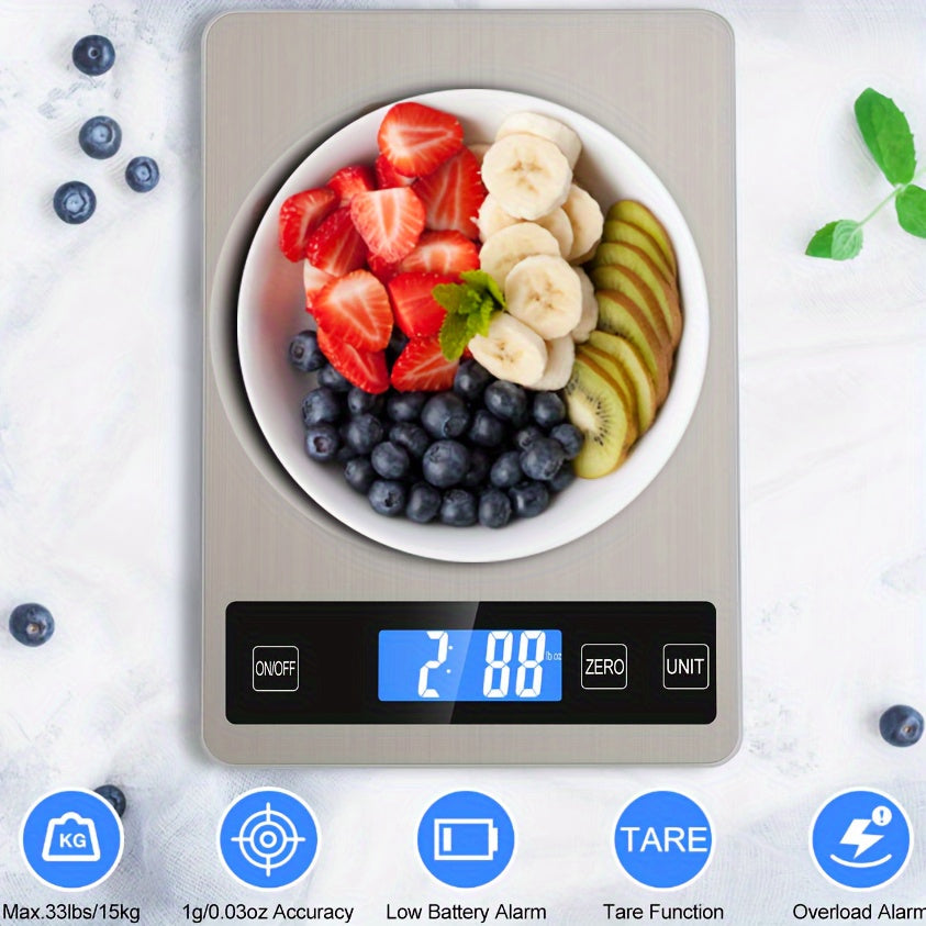 15kg Rechargeable Digital Kitchen Scale
