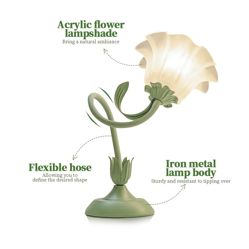 Floral USB Decorative Table Lamp