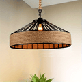 Hemp Rope Farmhouse Pendant Light