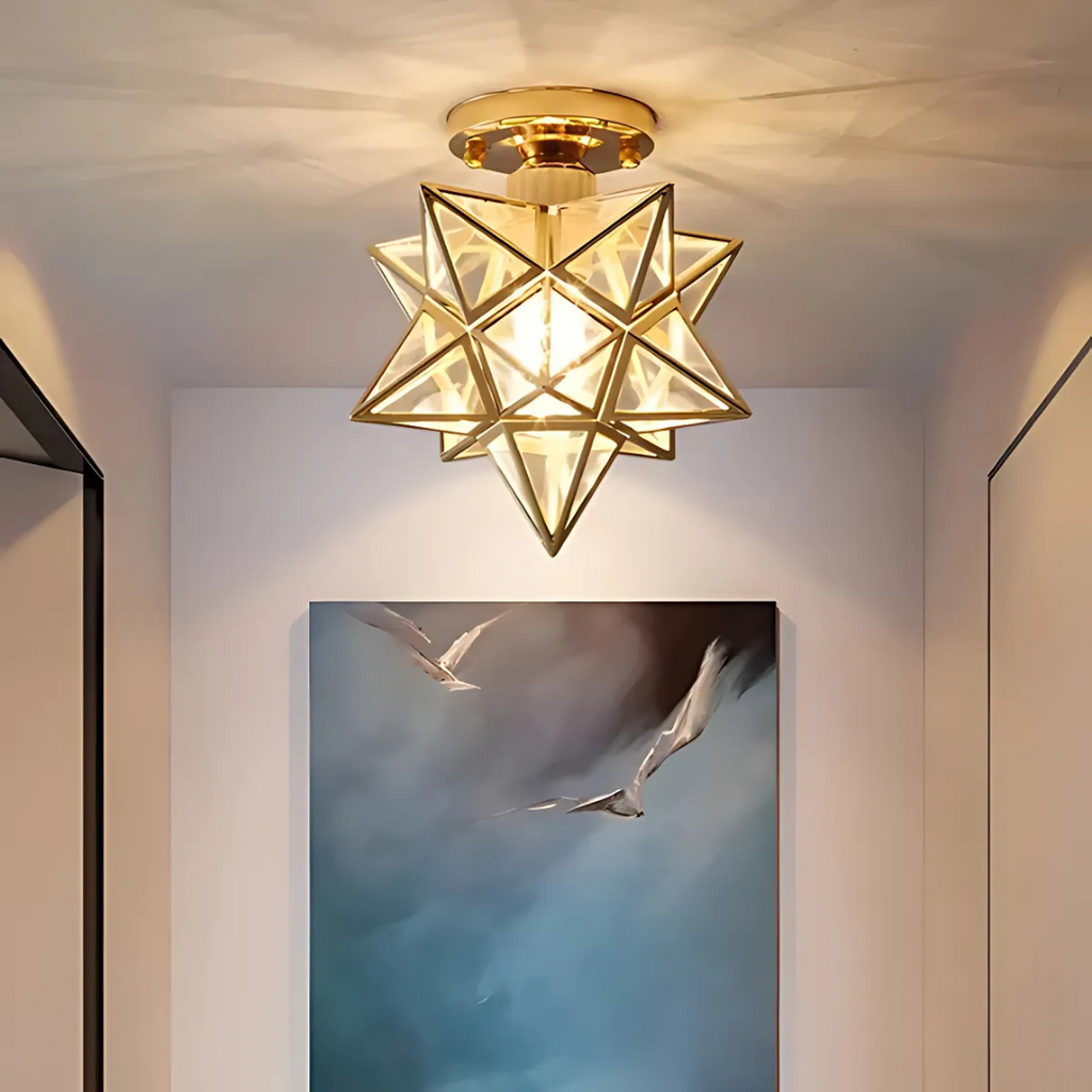 Xelio Geometric Star Ceiling Lamp
