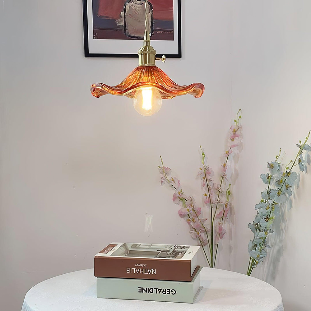 Flower Glass LED Pendant Light