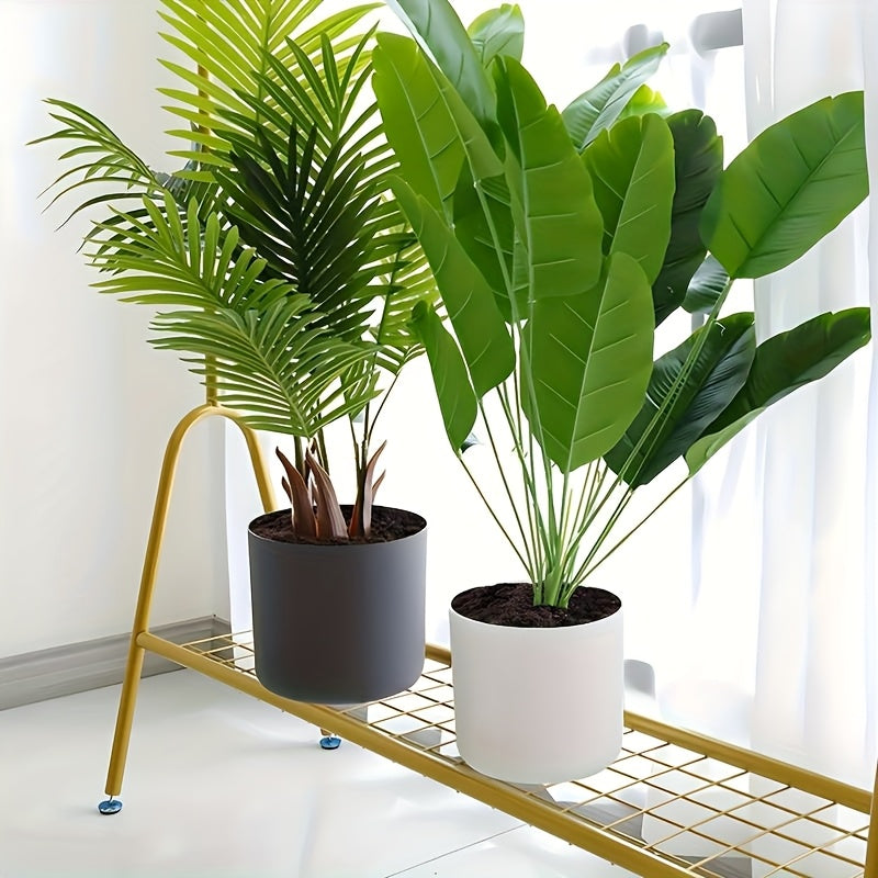 Round Planter Pot with Wooden Legs