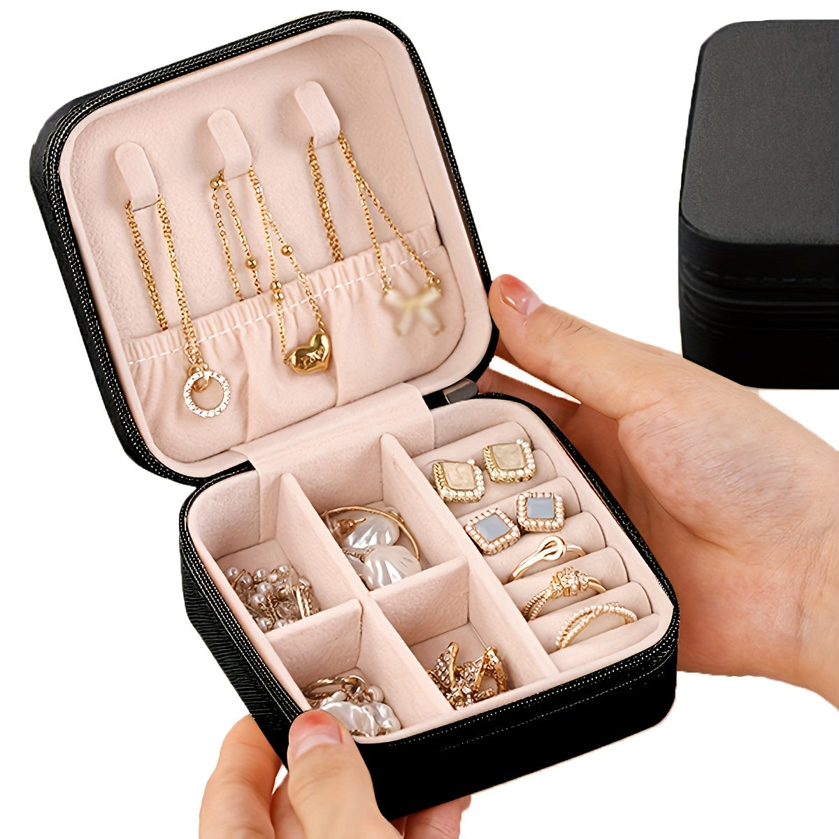 Zipper Travel Jewellery Organiser Case