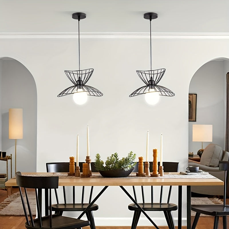 Retro Adjustable Black Pendant Light