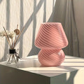 Murano Style Glass Mushroom Lamp