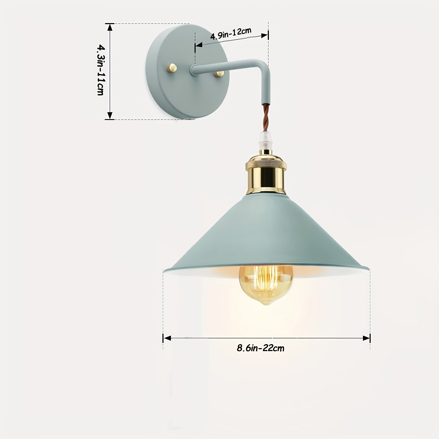 Oil-Rubbed Industrial Wall Sconce