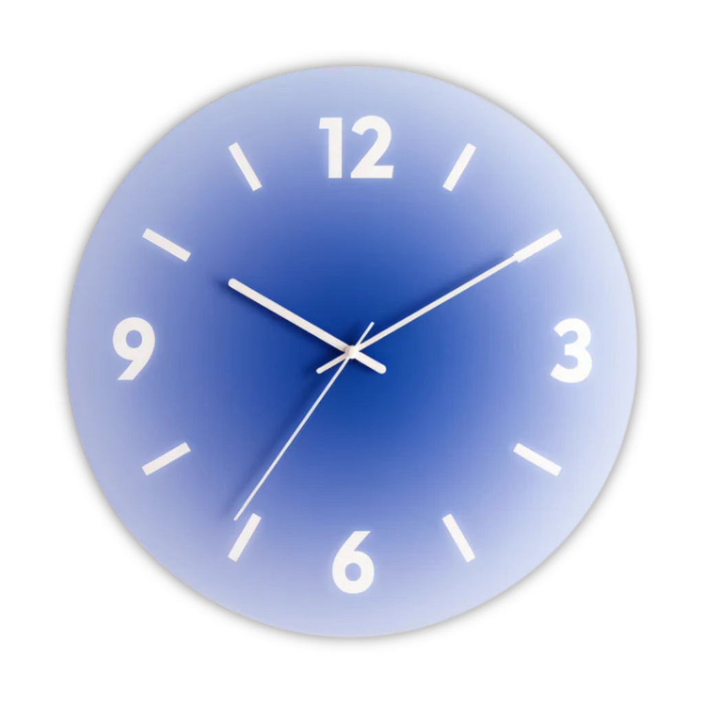 Sunset Gradient Glass Wall Clock