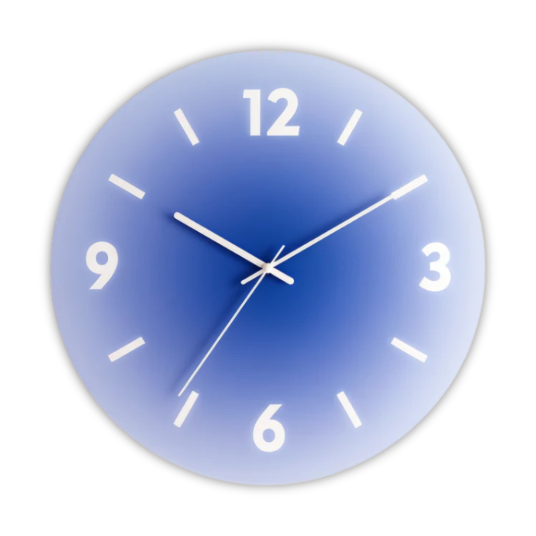 Sunset Gradient Glass Wall Clock