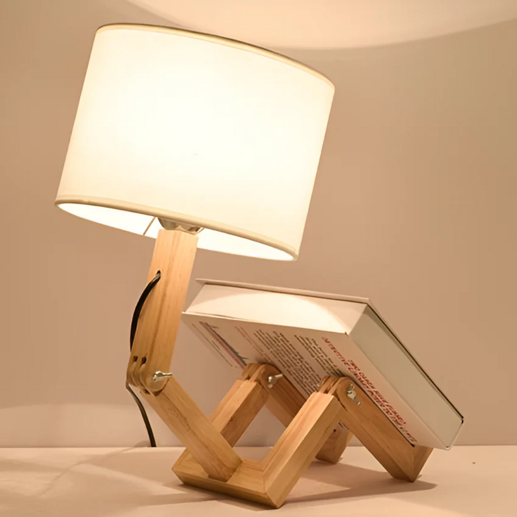 Rilna Flexible Wooden Table Lamp