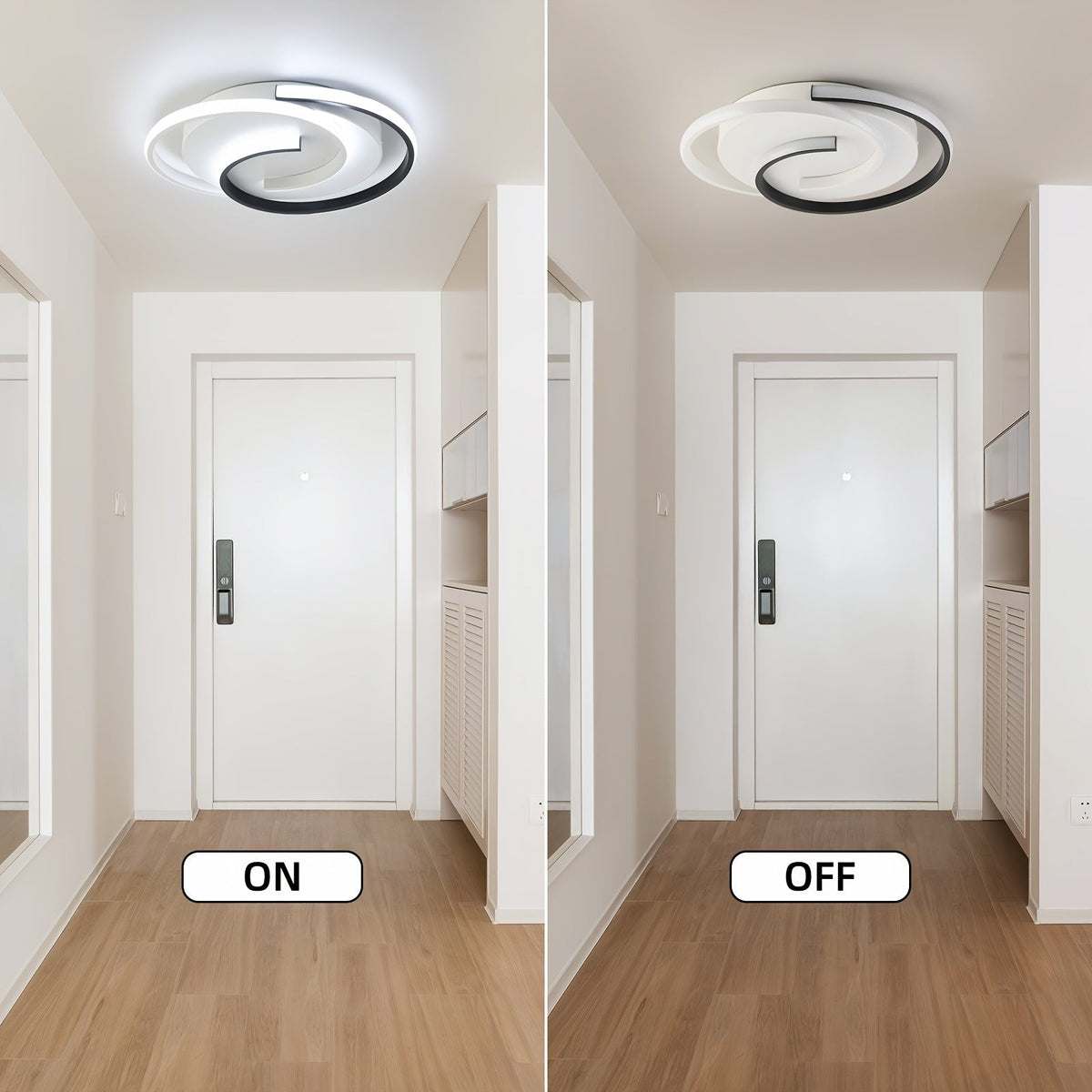 Spiral LED Flush Ceiling Light