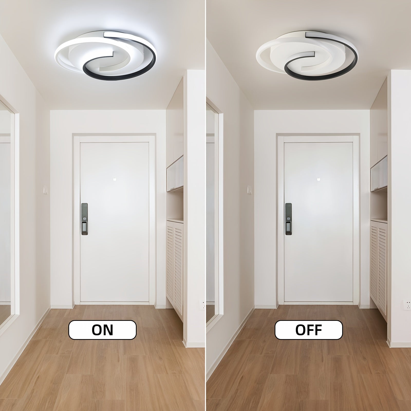Spiral LED Flush Ceiling Light