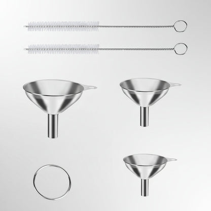 Stainless Steel Kitchen Funnel Set
