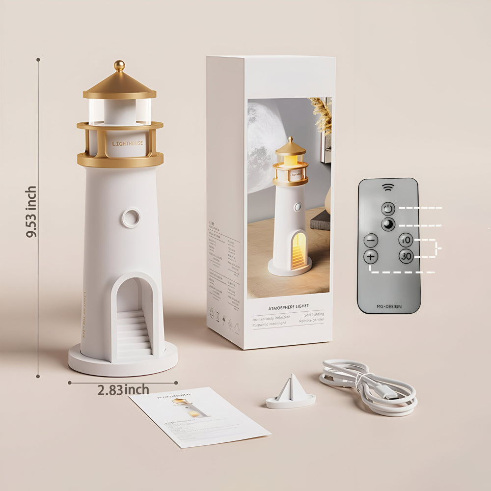Lighthouse Projection LED Night Light