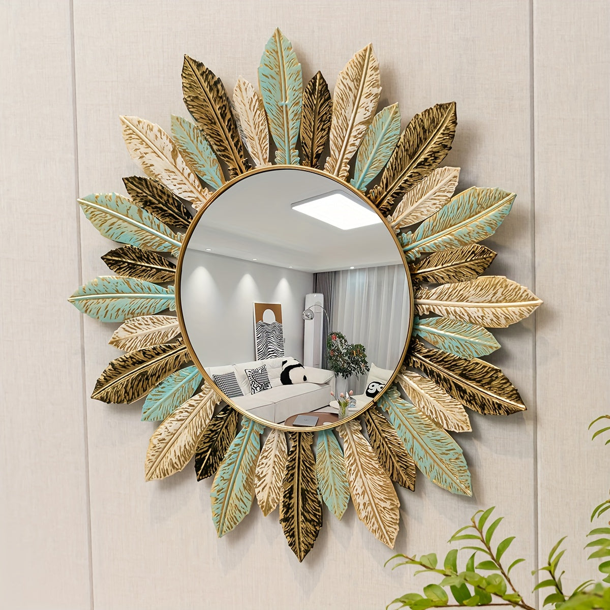 Sunburst Bohemian Wall Mirror