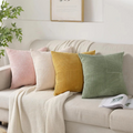 Corduroy Striped Cushion Covers