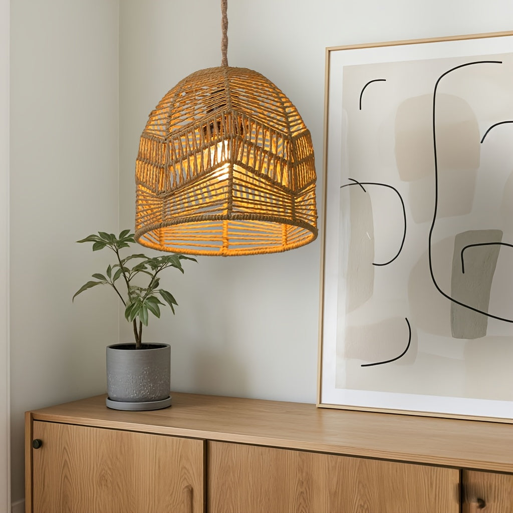 Handwoven Rope Pendant Shade