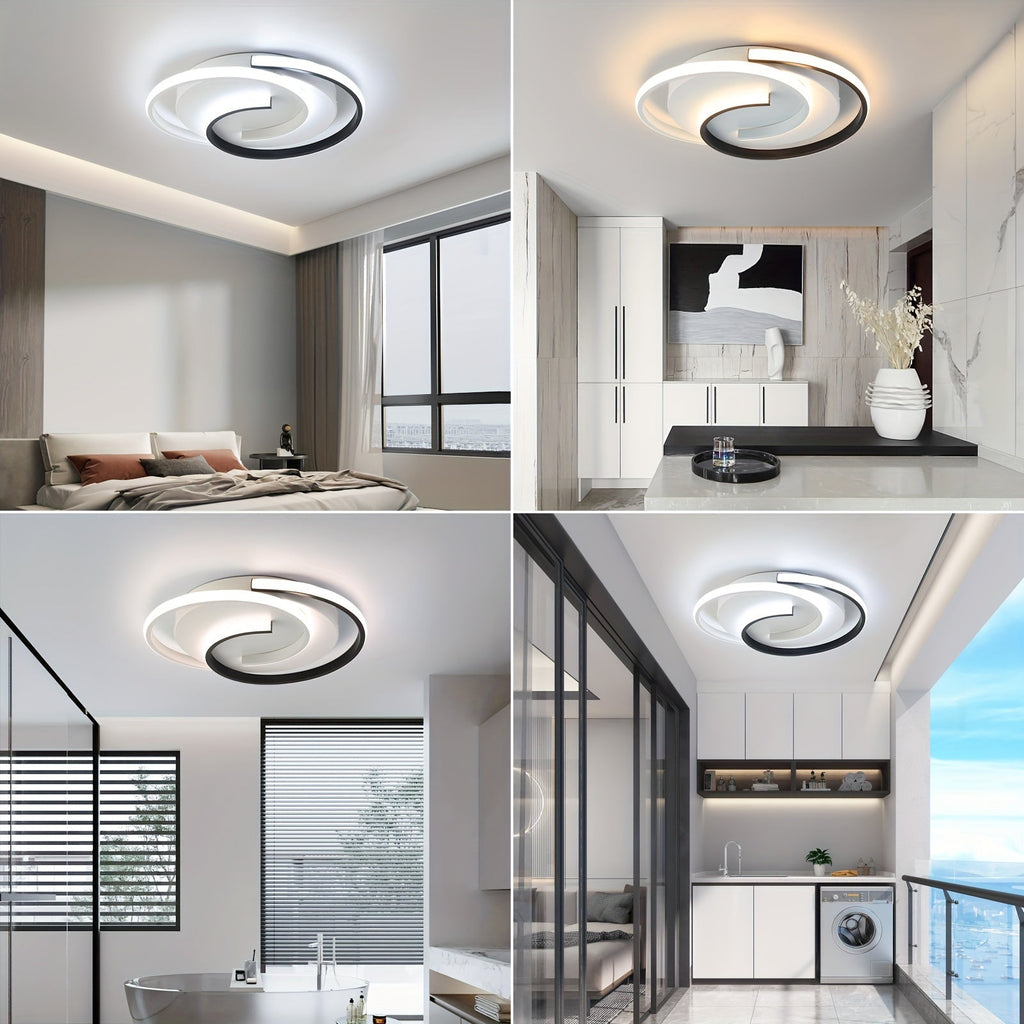 Spiral LED Flush Ceiling Light