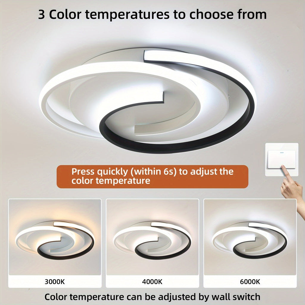 Spiral LED Flush Ceiling Light