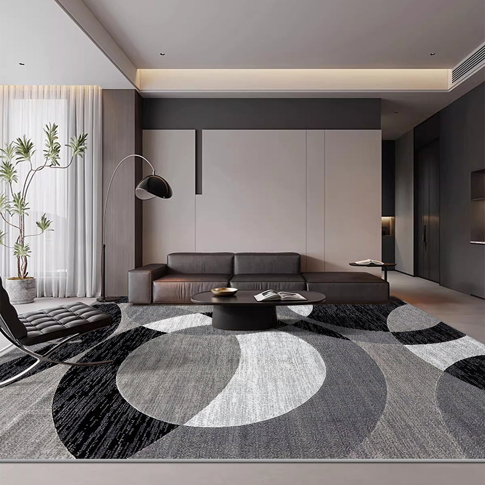 Orbit Weave Geometric Velvet Rug