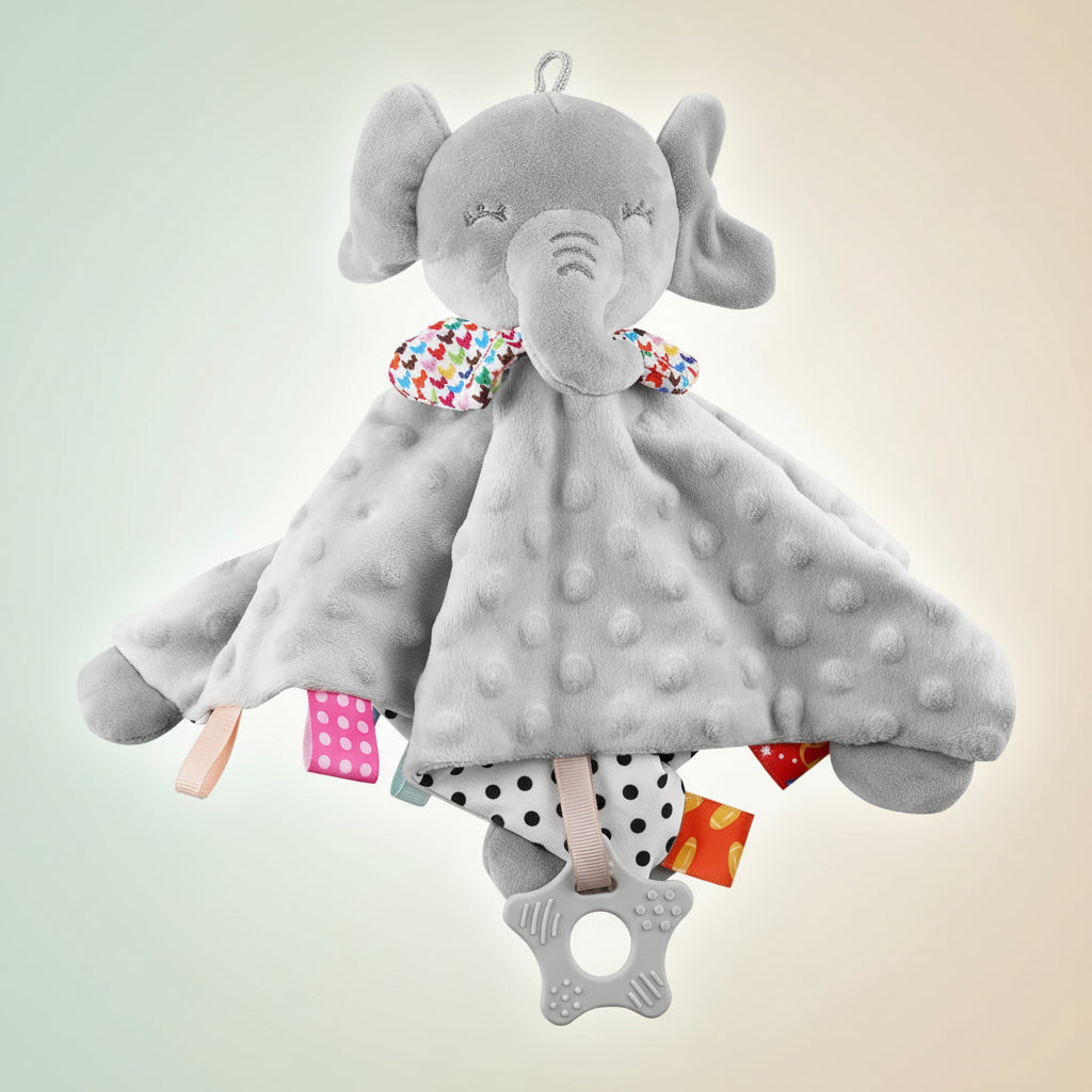 Elephant Plush Baby Comforter Lovey