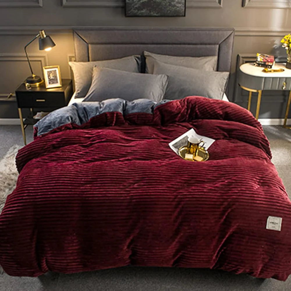 Plush Winter Duvet Cover Bedding Set