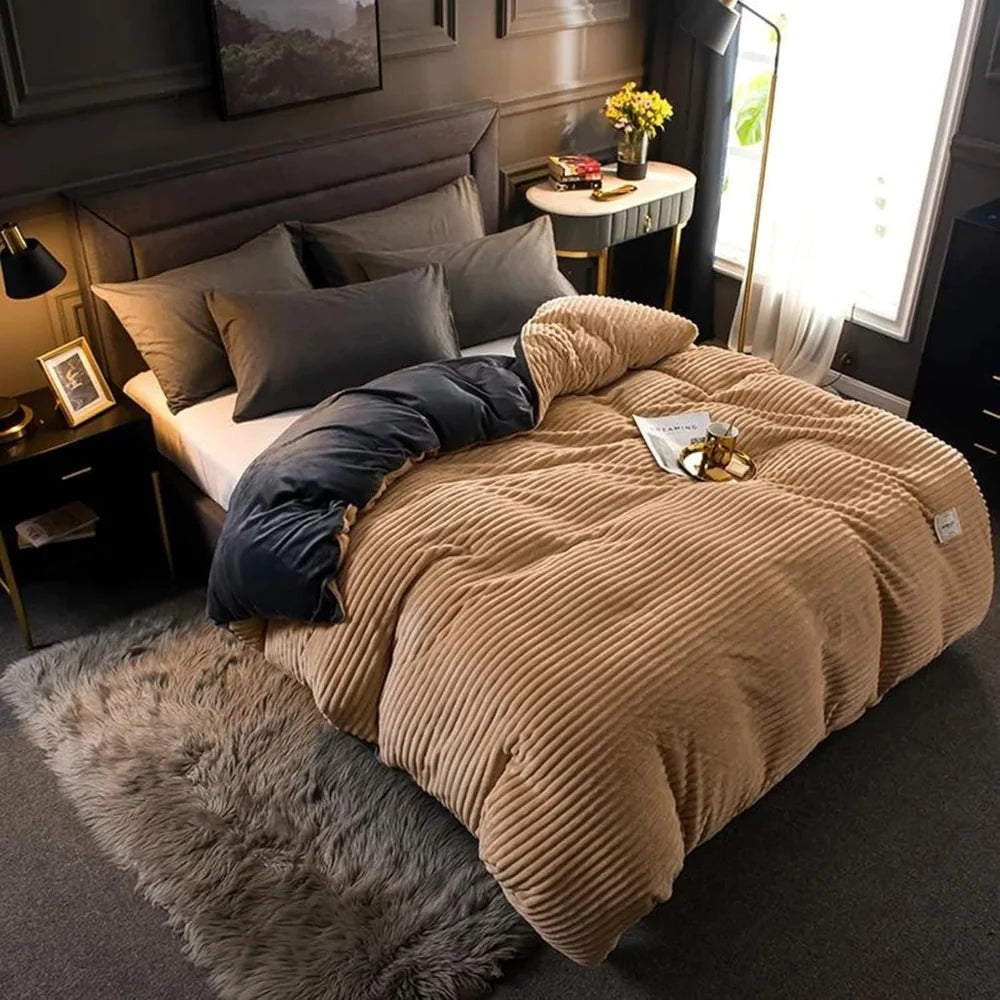 Plush Winter Duvet Cover Bedding Set