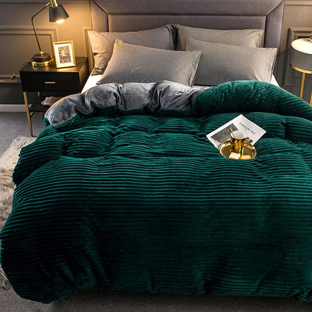 Plush Winter Duvet Cover Bedding Set