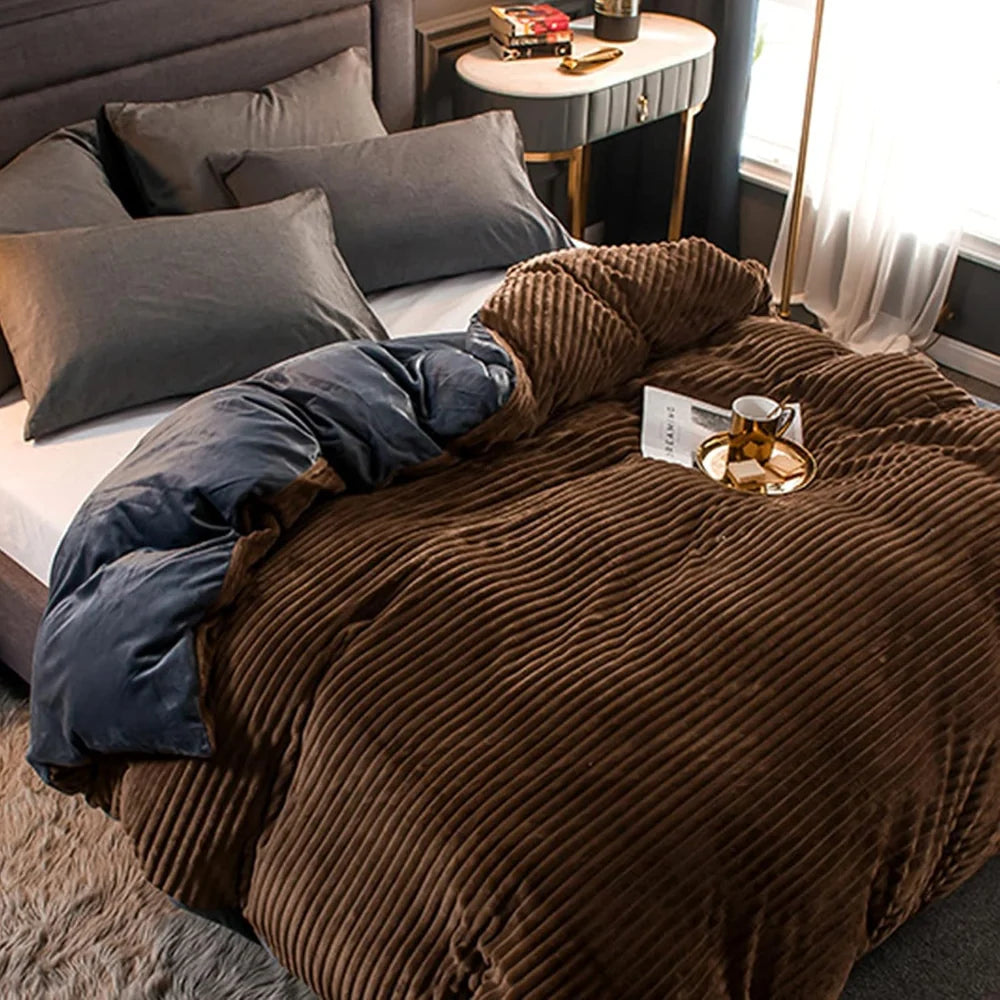 Plush Winter Duvet Cover Bedding Set