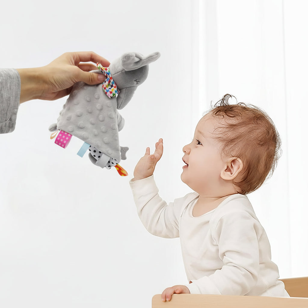 Elephant Plush Baby Comforter Lovey