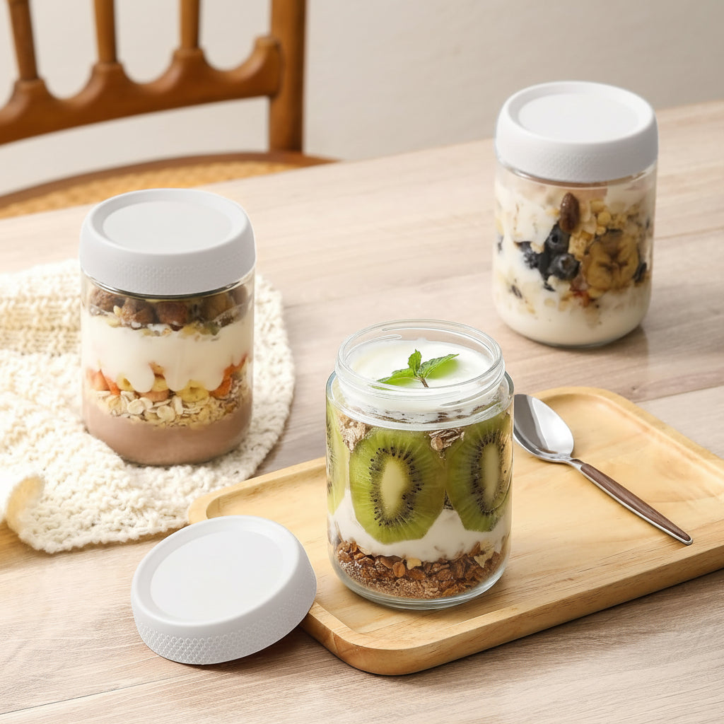 Airtight Stackable Glass Storage Jars