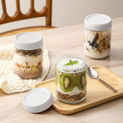 Airtight Stackable Glass Storage Jars