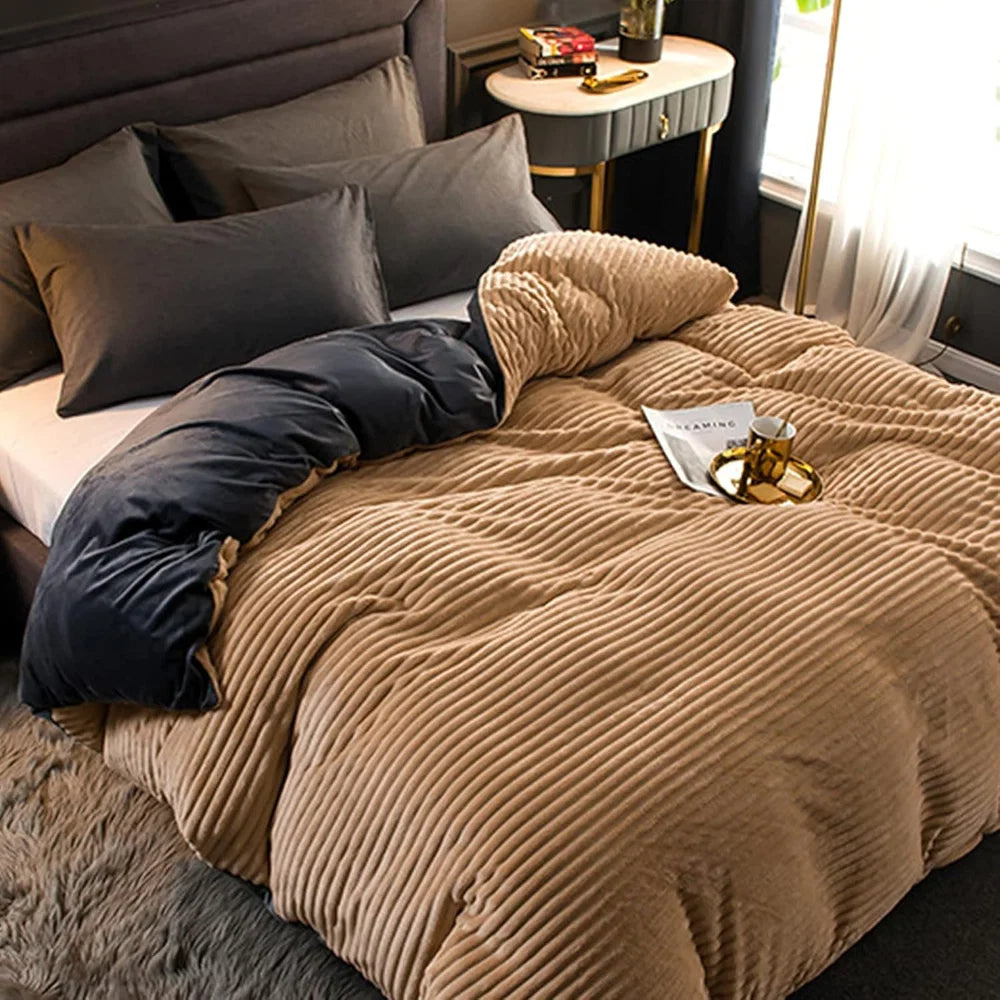 Plush Winter Duvet Cover Bedding Set