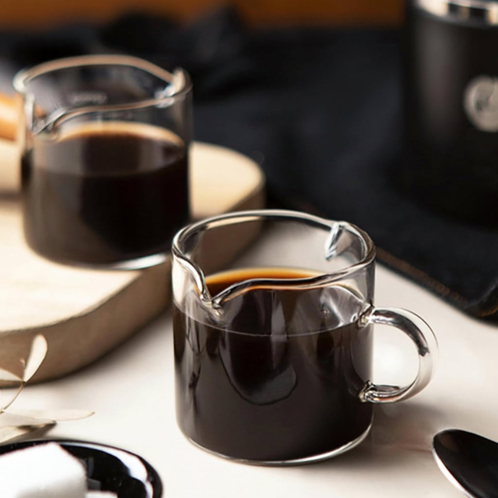 Glass Double Spout Espresso Measuring Cup