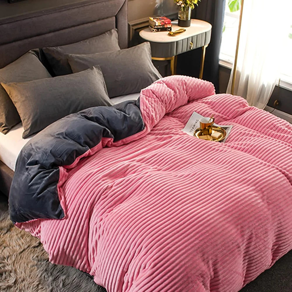 Plush Winter Duvet Cover Bedding Set