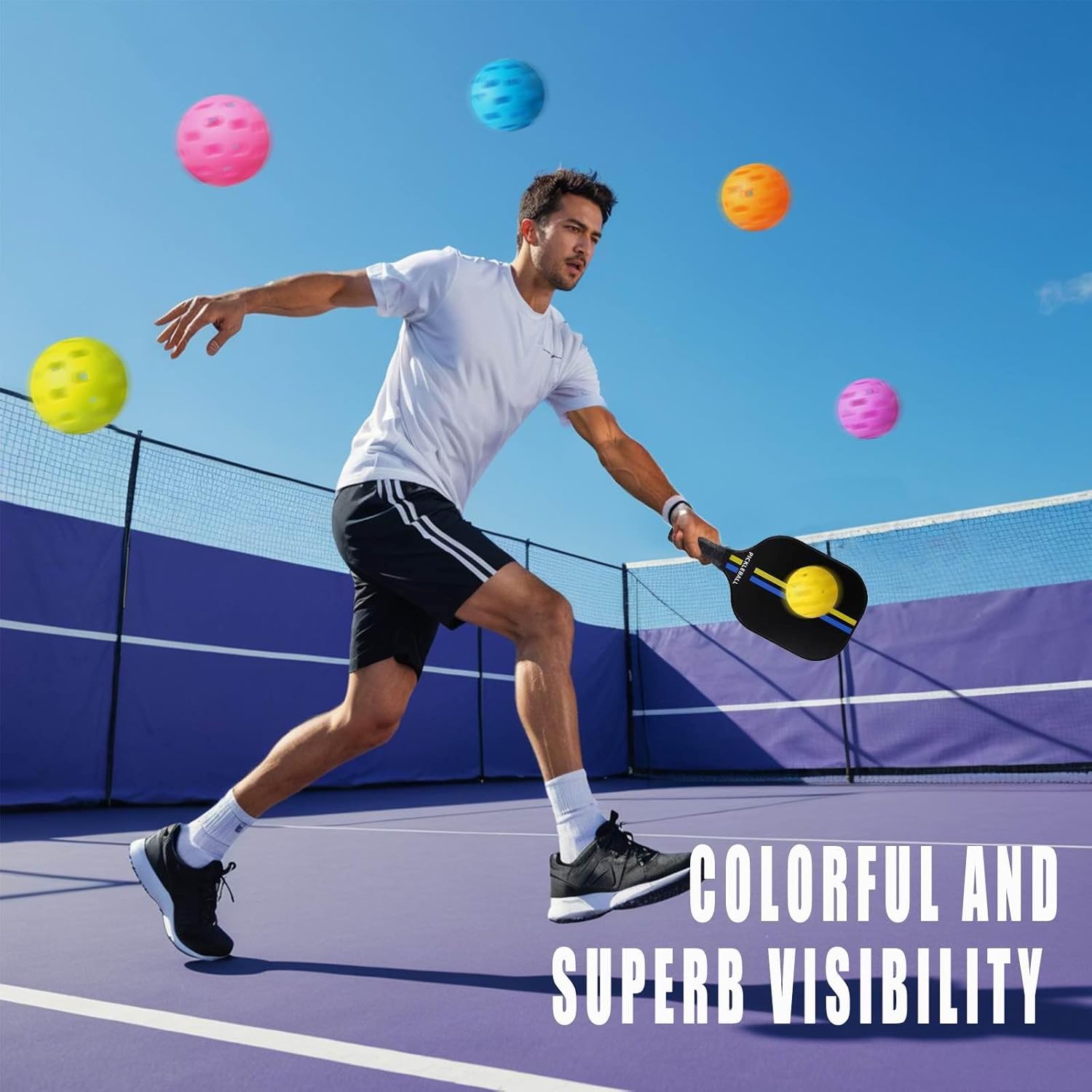 Outdoor Pickleball Balls 6 Pack