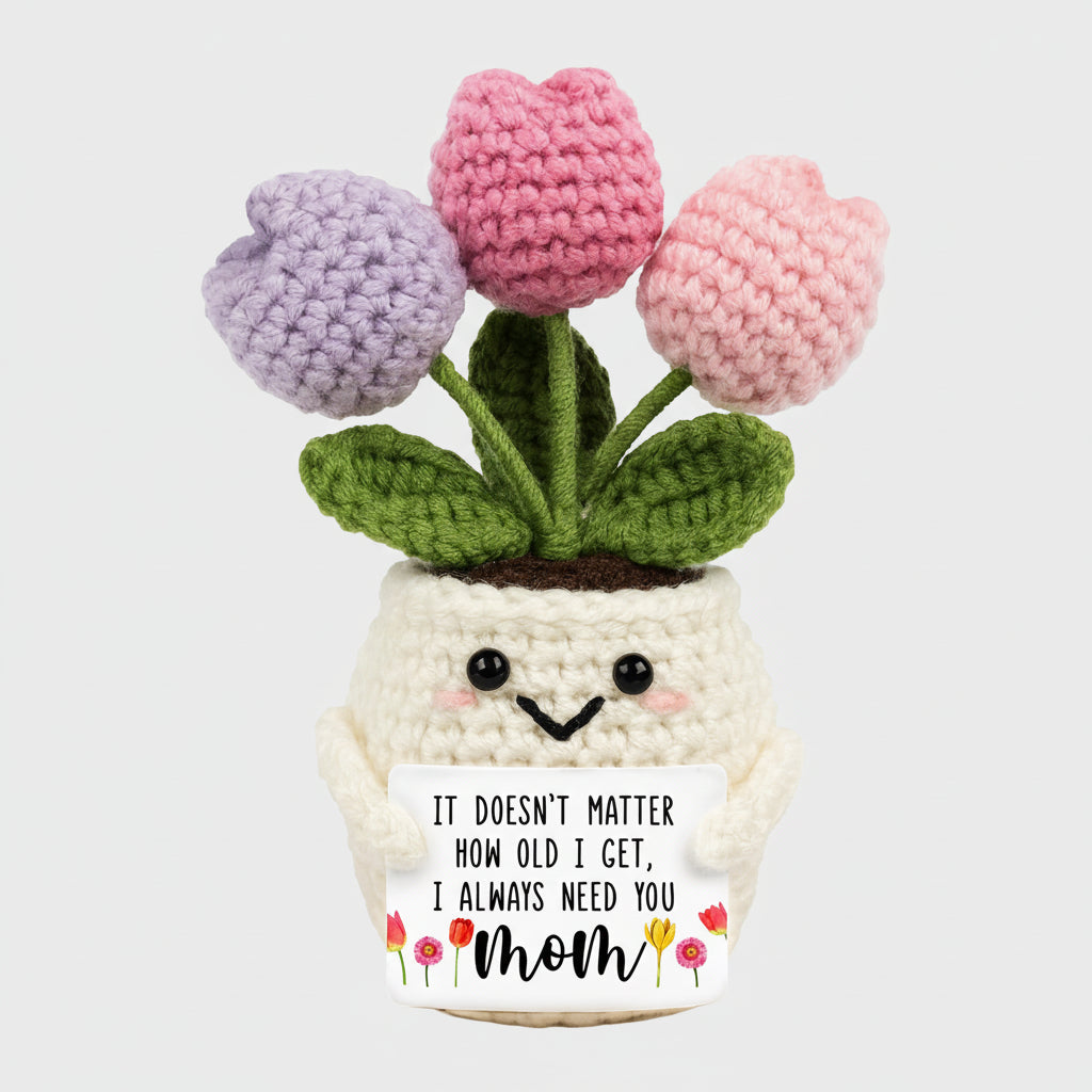 Handmade Crochet Flower Desk Decor