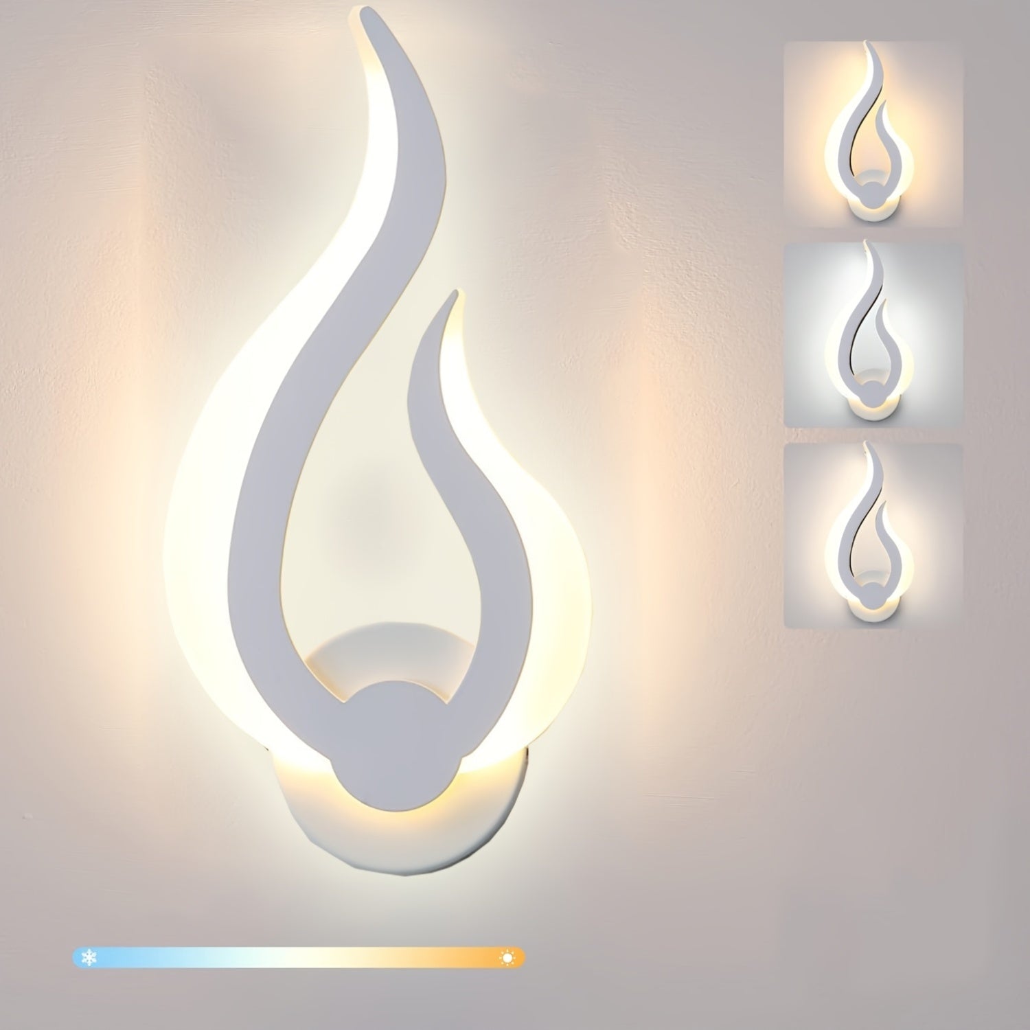 Flame Effect LED Wall Light 10W