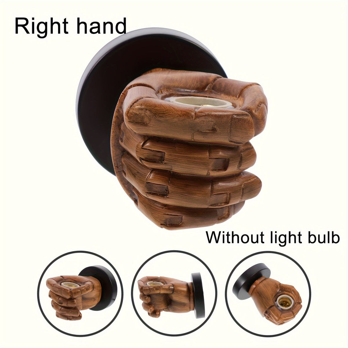 Industrial Resin Hand Wall Lamp