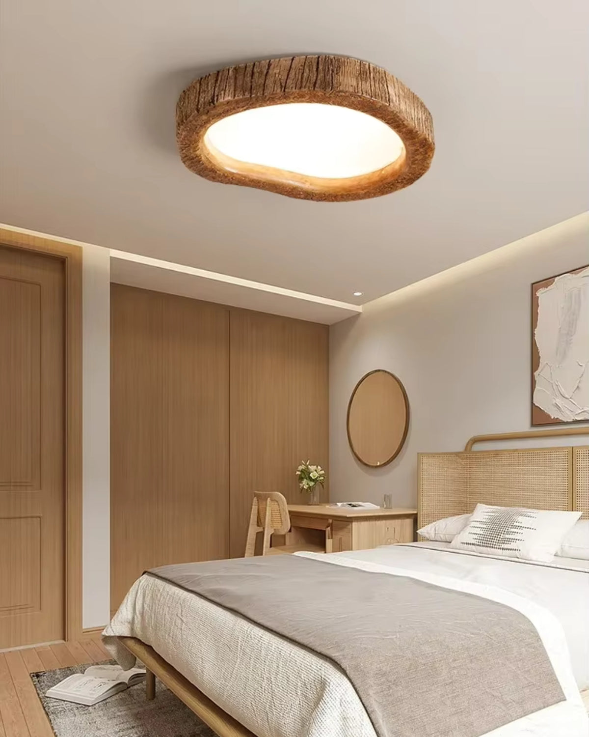 Le Halo Bois Wood LED Ceiling Light