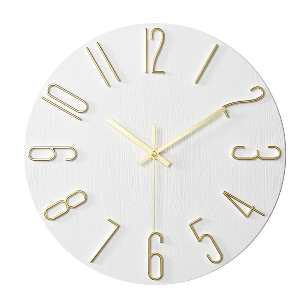 Noble Minimalist Gold Wall Clock