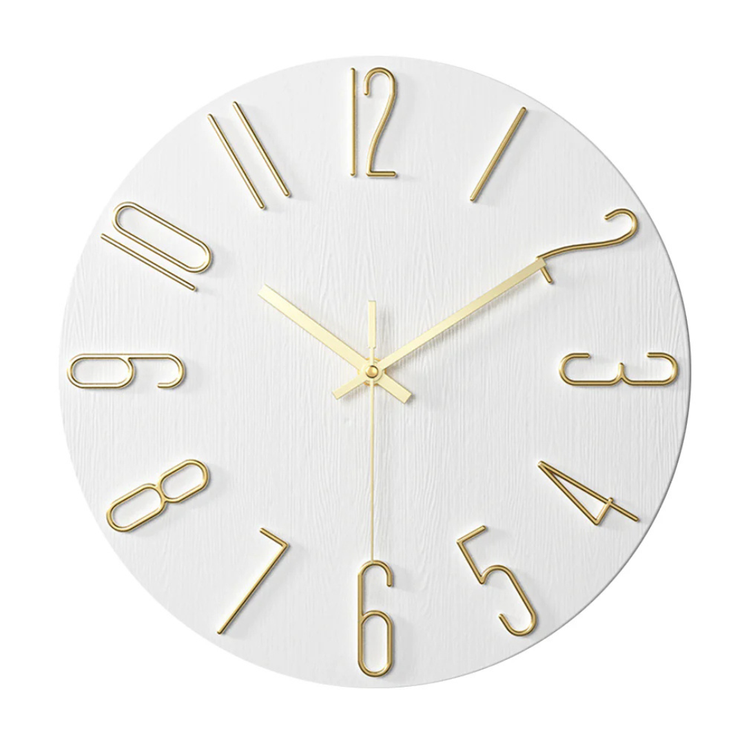 Noble Minimalist Gold Wall Clock